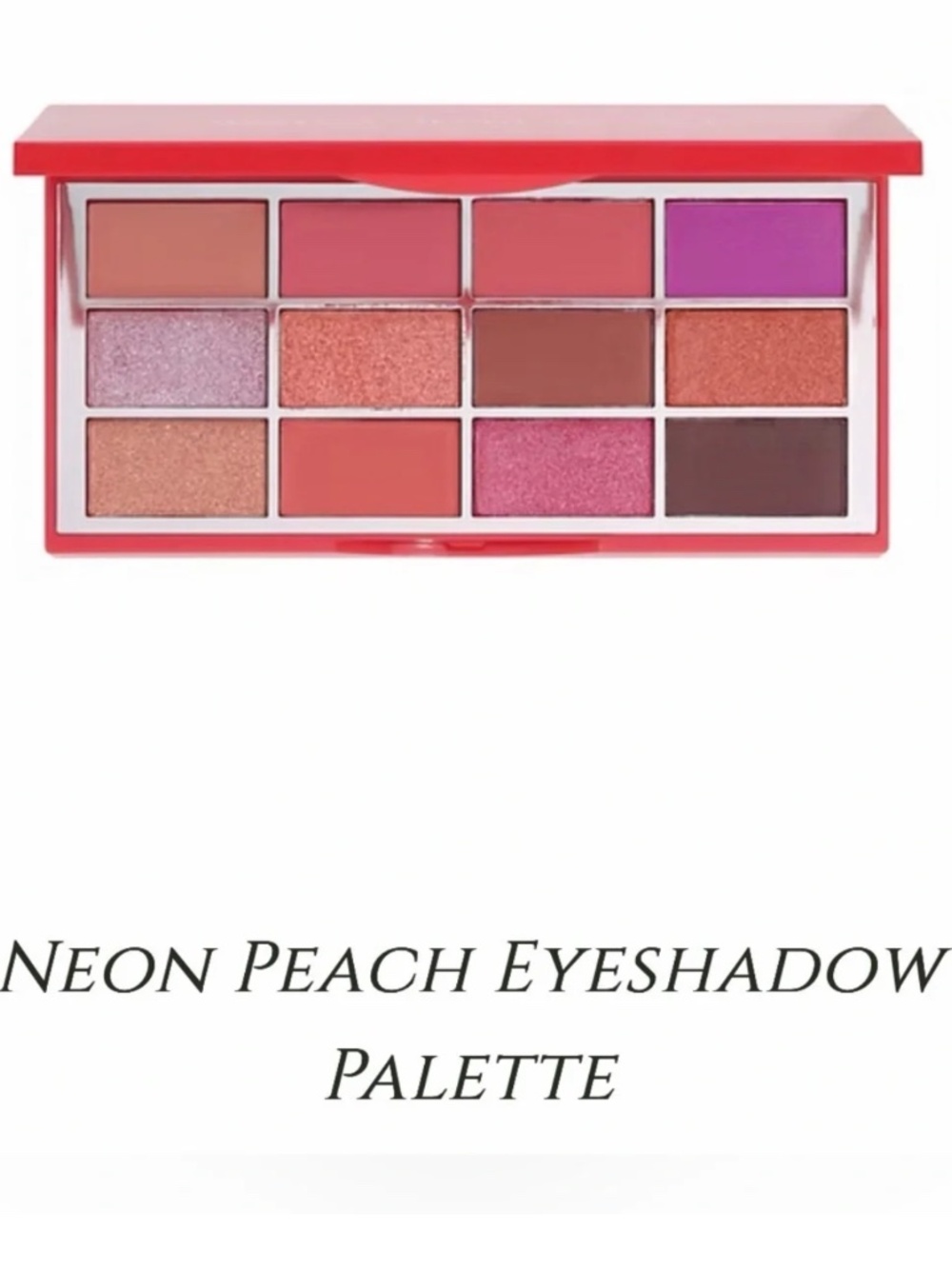 Illuminati Neon Peach Eyeshadow Palette - Peach & Pink Shades NEW PC